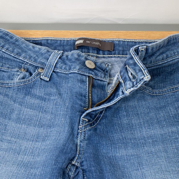 Levi's 535 Leggings 1 (25 X 28) Women's Juniors Denim Jeans Medium Wash - Picture 6 of 10